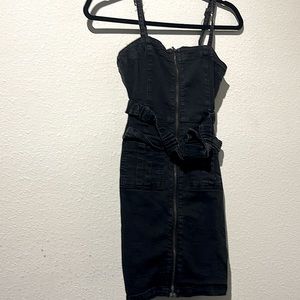Forever 21 black jean dress